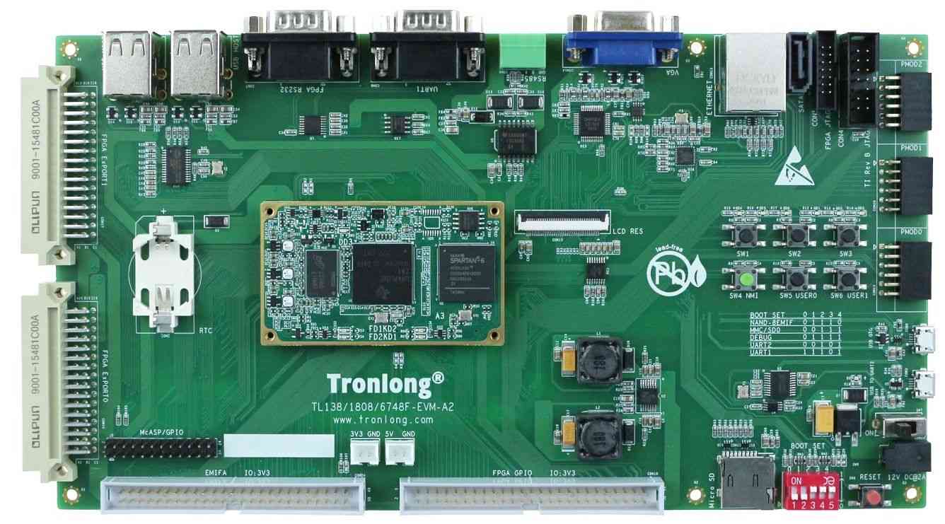TL138F-EVM開發(fā)板正面圖1 TL138F-EVM開發(fā)板正面圖1