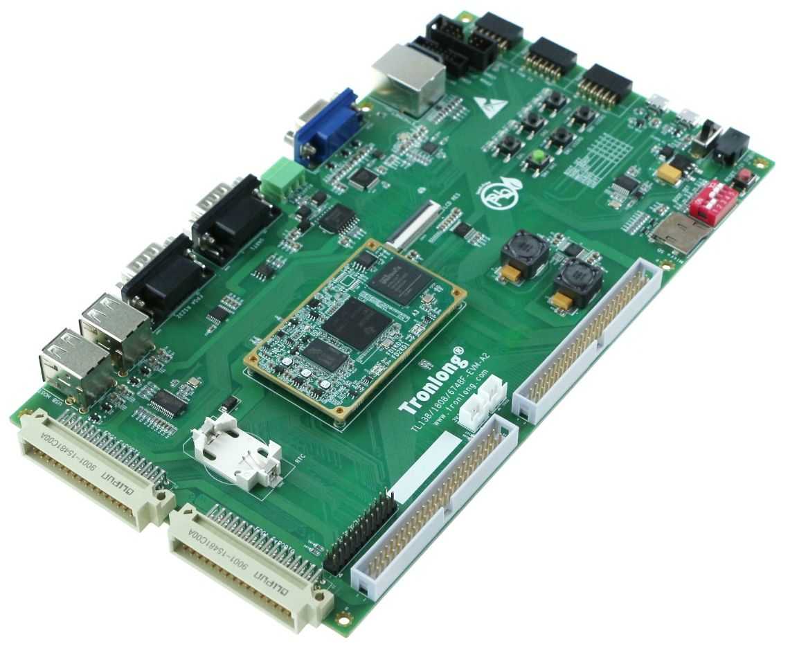 TL138F-EVM開發(fā)板斜視圖 TL138F-EVM開發(fā)板斜視圖