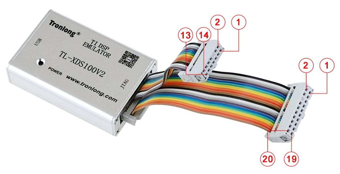 TL-XDS100V2 20-20-14pin JTAG 轉(zhuǎn)接排線 TL-XDS100V2 20-20-14pin JTAG 轉(zhuǎn)接排線